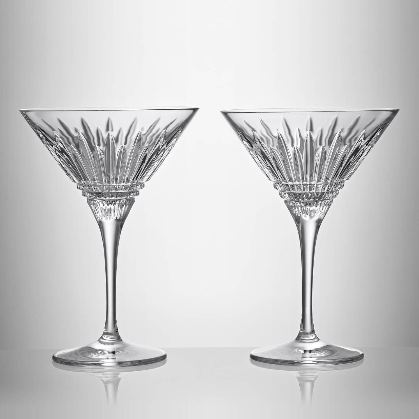 Waterford Lismore Diamond Martini Glasses, Set of 2