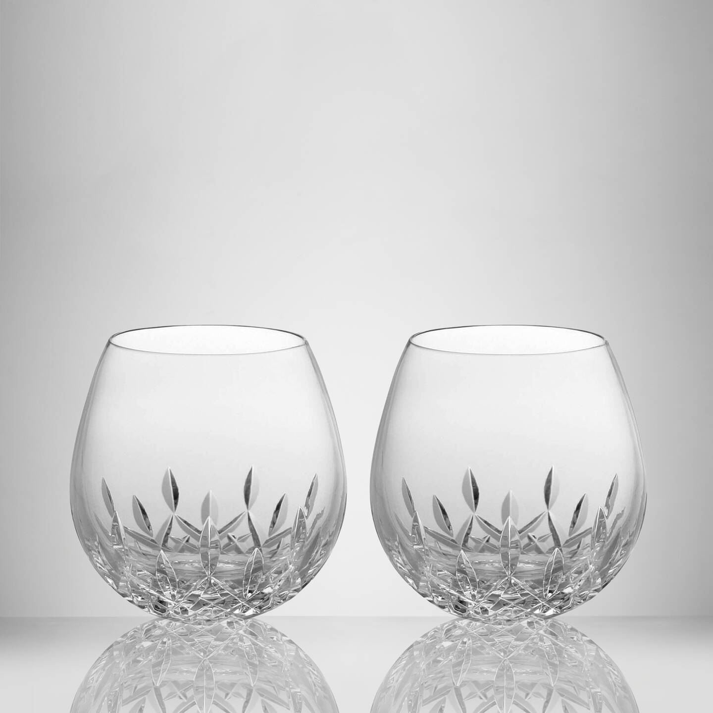 Waterford Lismore Essence Stemless Light Red Wine Glass, Set of 2