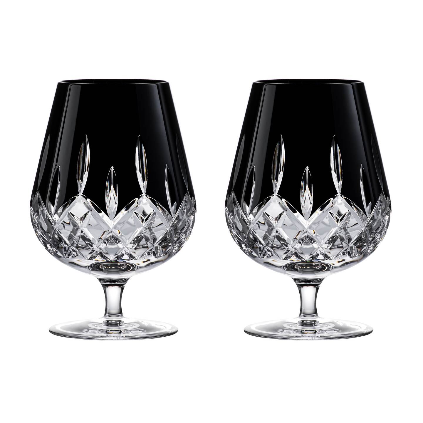 Waterford Lismore Brandy Snifters Cut Crystal 12 oz 5 1/4 Set of 2