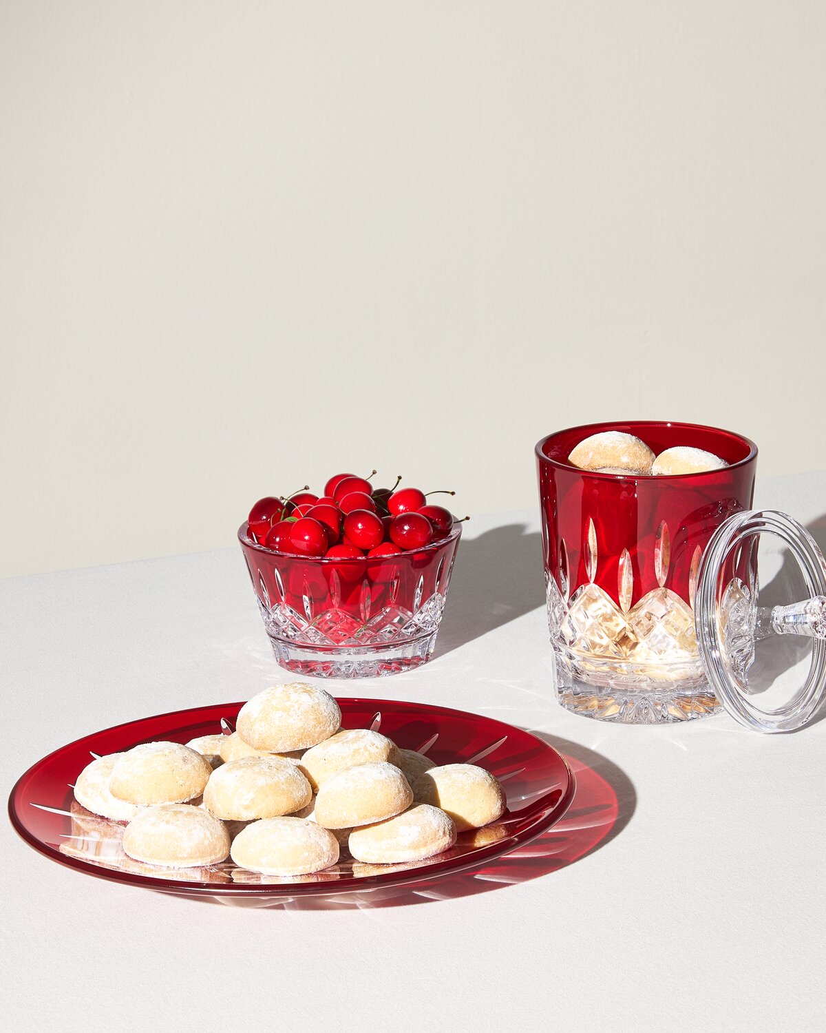 Lismore Red Biscuit Barrel
