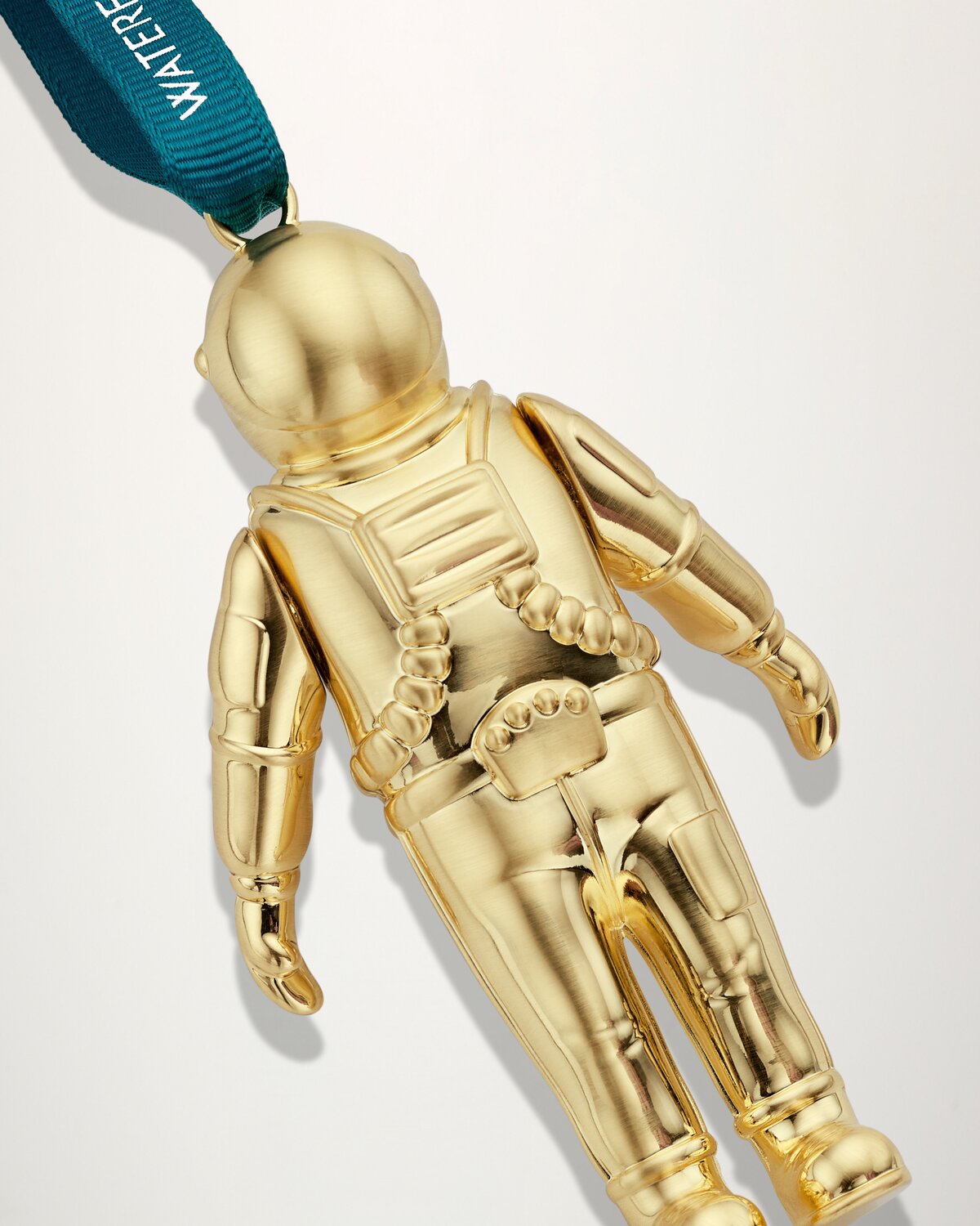 Christmas Spaceman Golden Ornament
