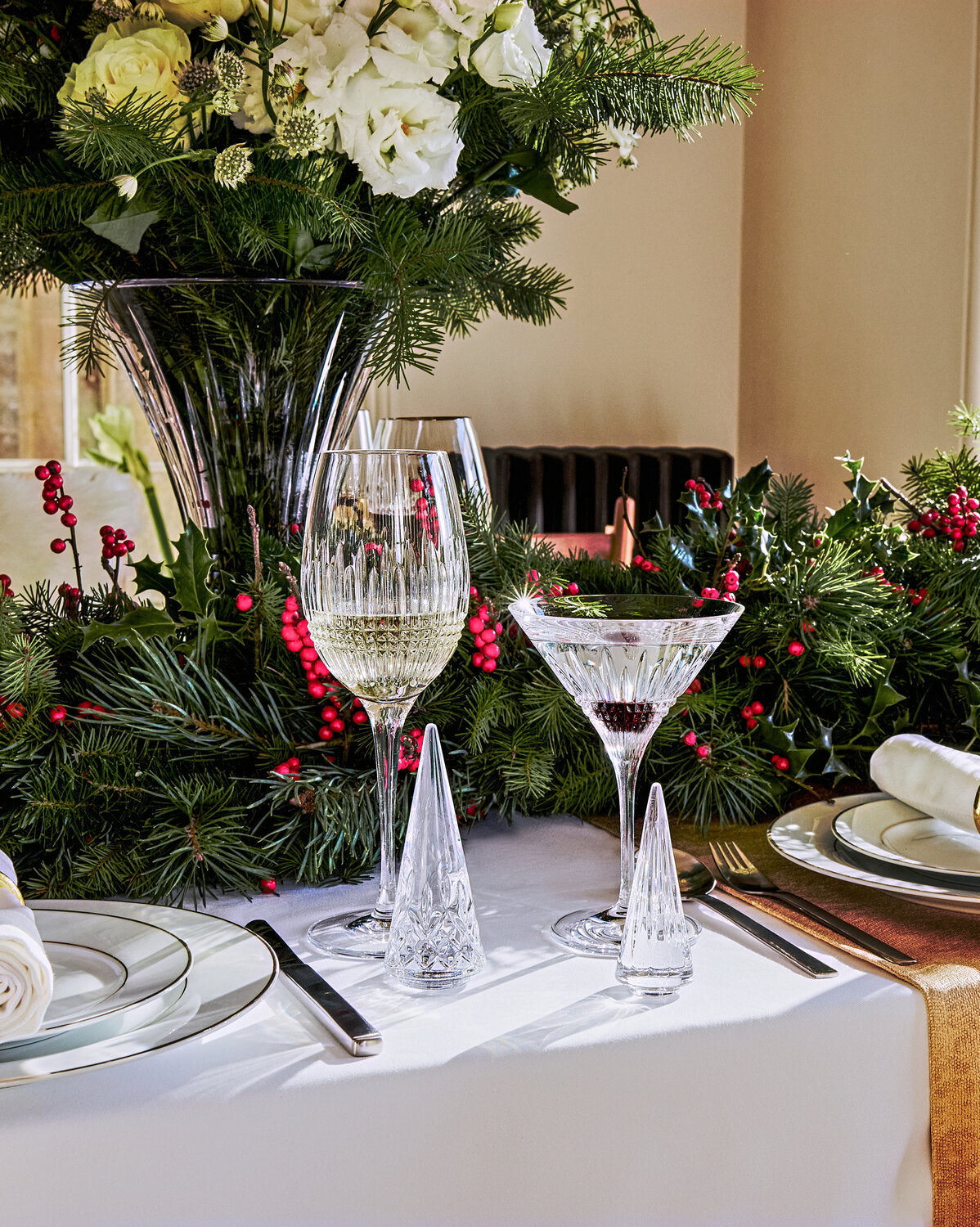 ストロベリーオーナメント3set Christmas Standing Trees, Set of 3 | Waterford