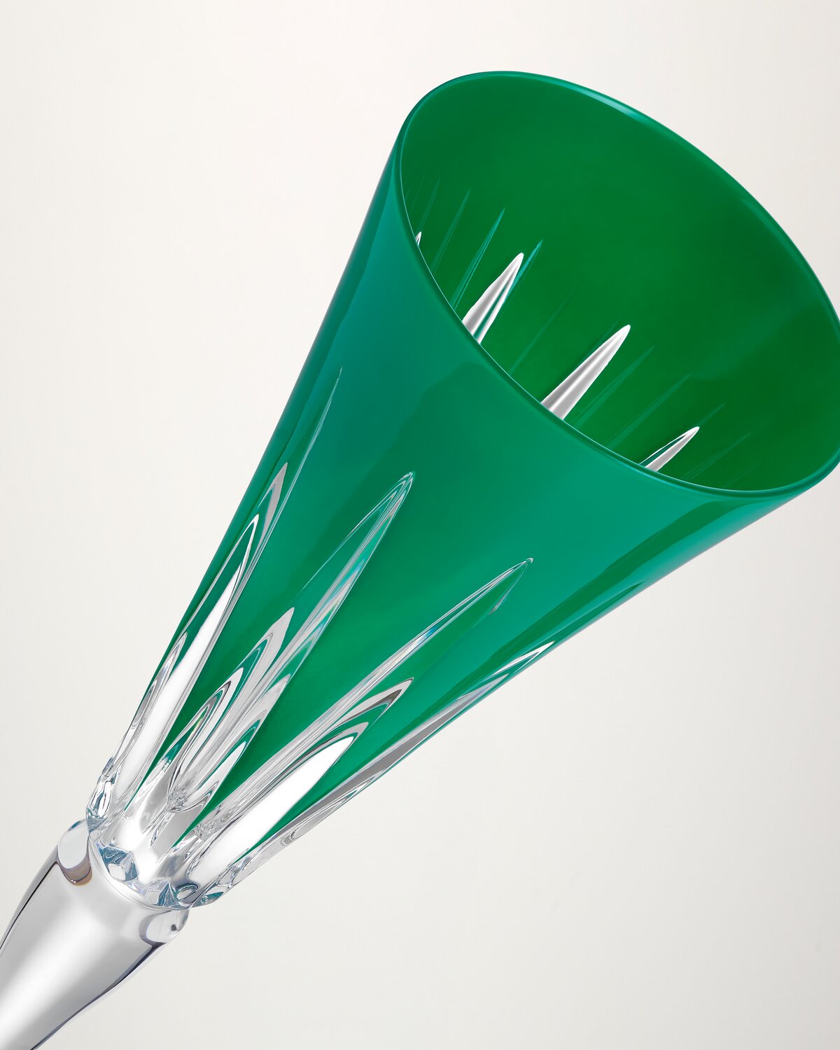 New Year Firework Green Flutes, Set of 2