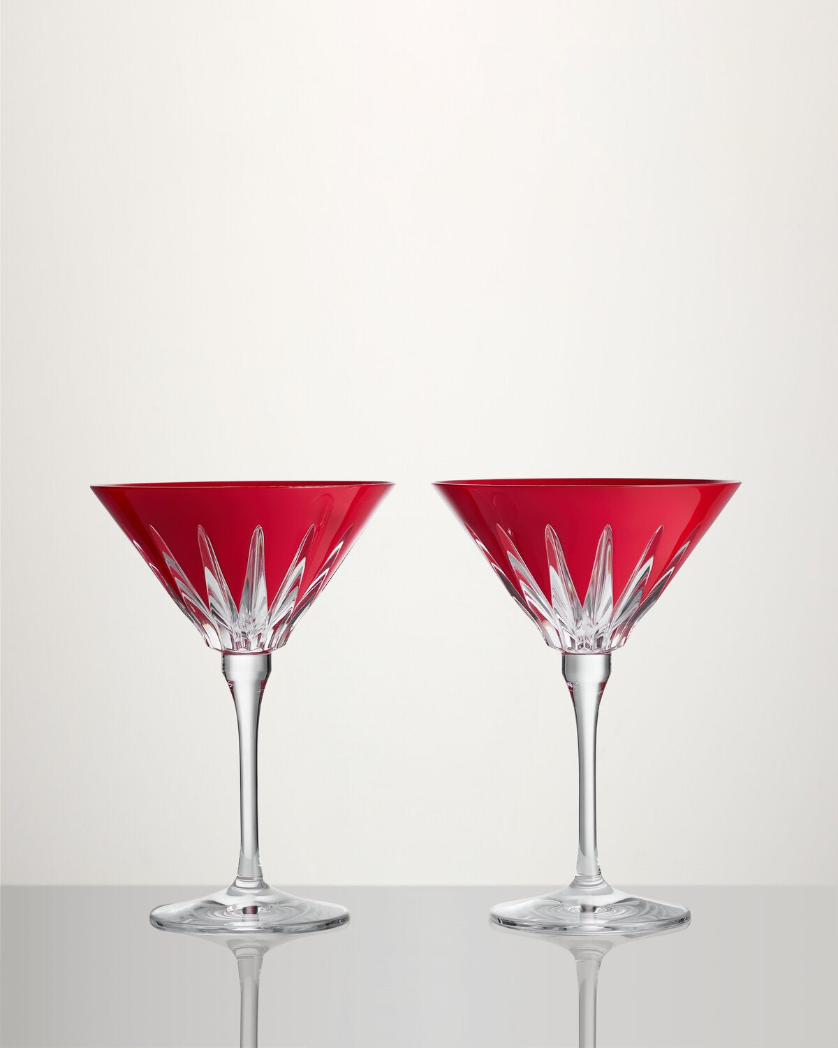 New Year 2026 Firework Red Martini, Set of 2