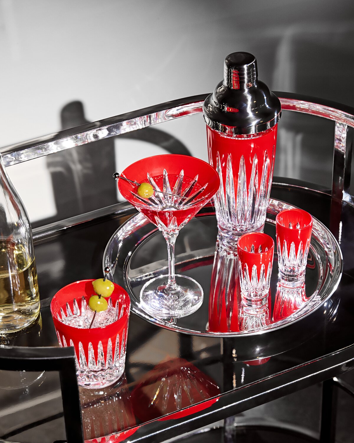 New Year 2026 Firework Red Martini, Set of 2
