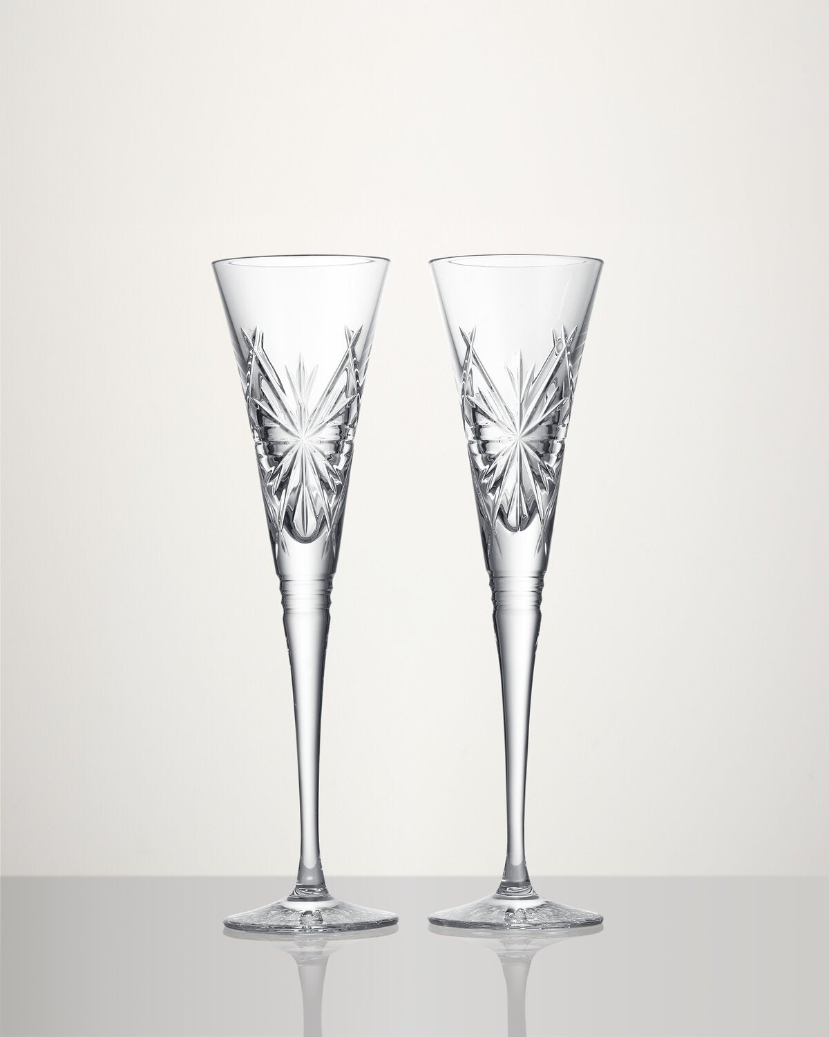 Christmas Winter Wonders Snowflakes Flute, Set of 2