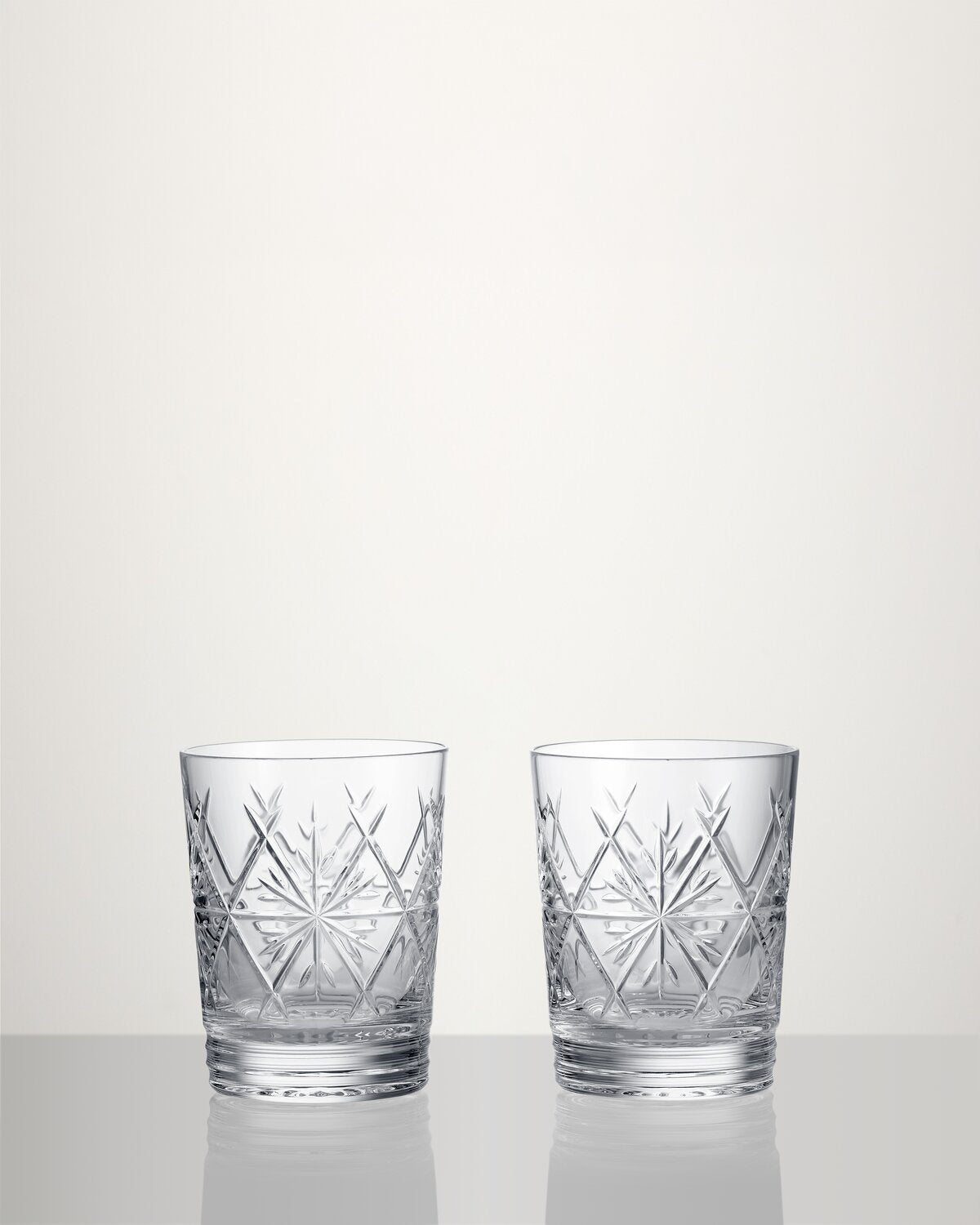 Christmas Winter Wonders Snowflakes Double Old Fashioned, Set of 2 ...