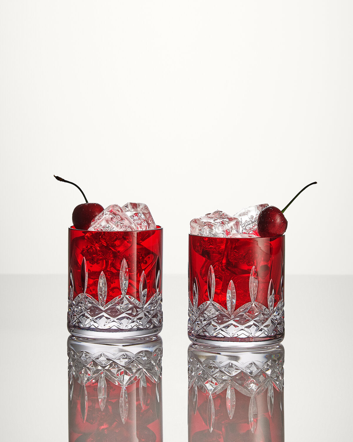 Lismore Red Tumbler Straight, Set of 2