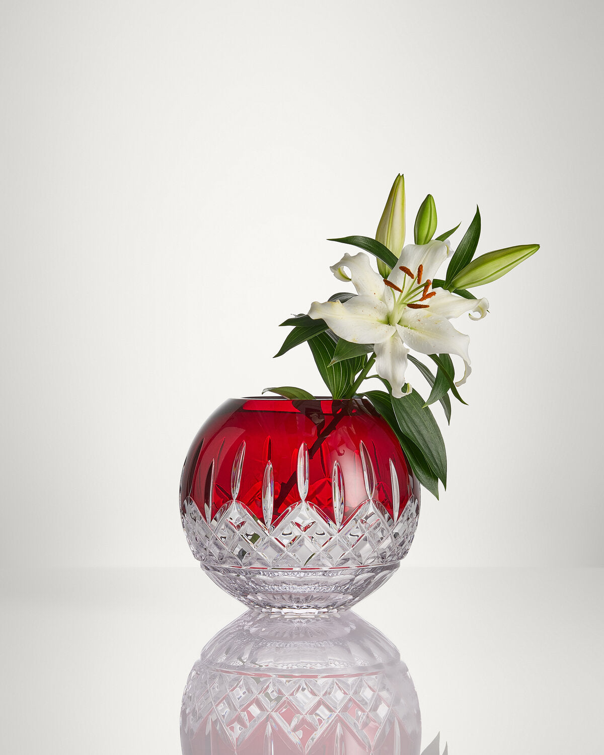Lismore Red Rose Bowl