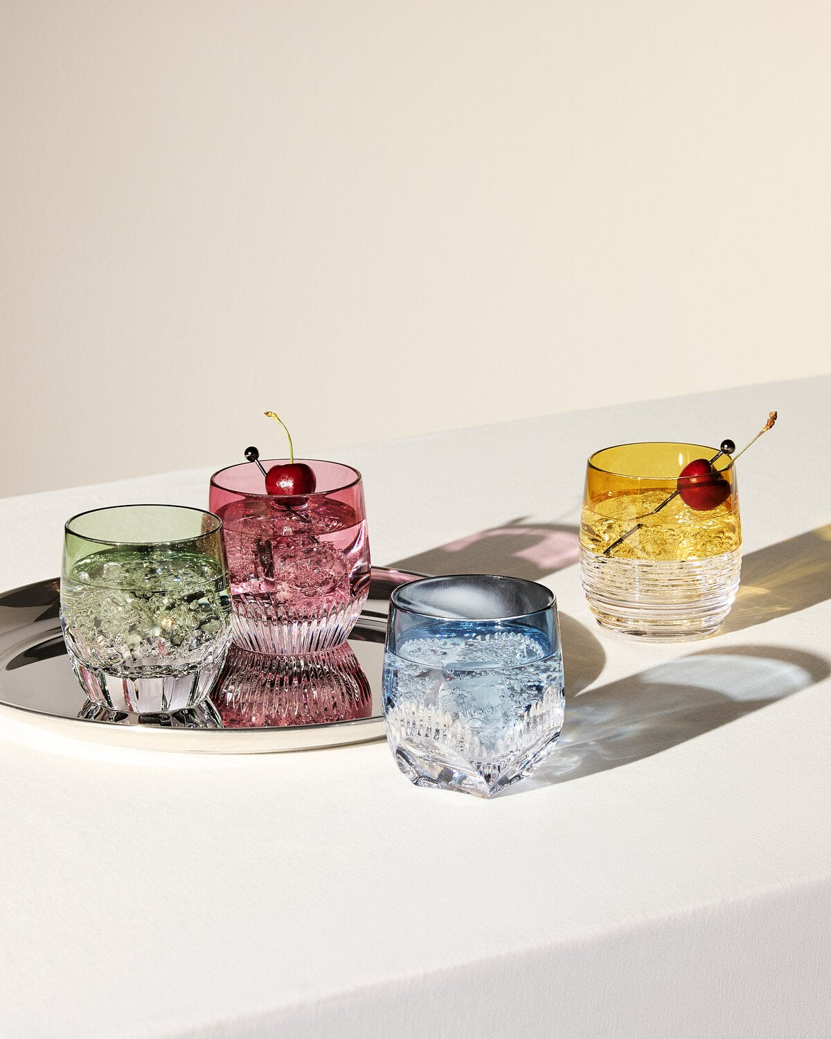 Mixology Color Tumbler, Mixed Set of 4