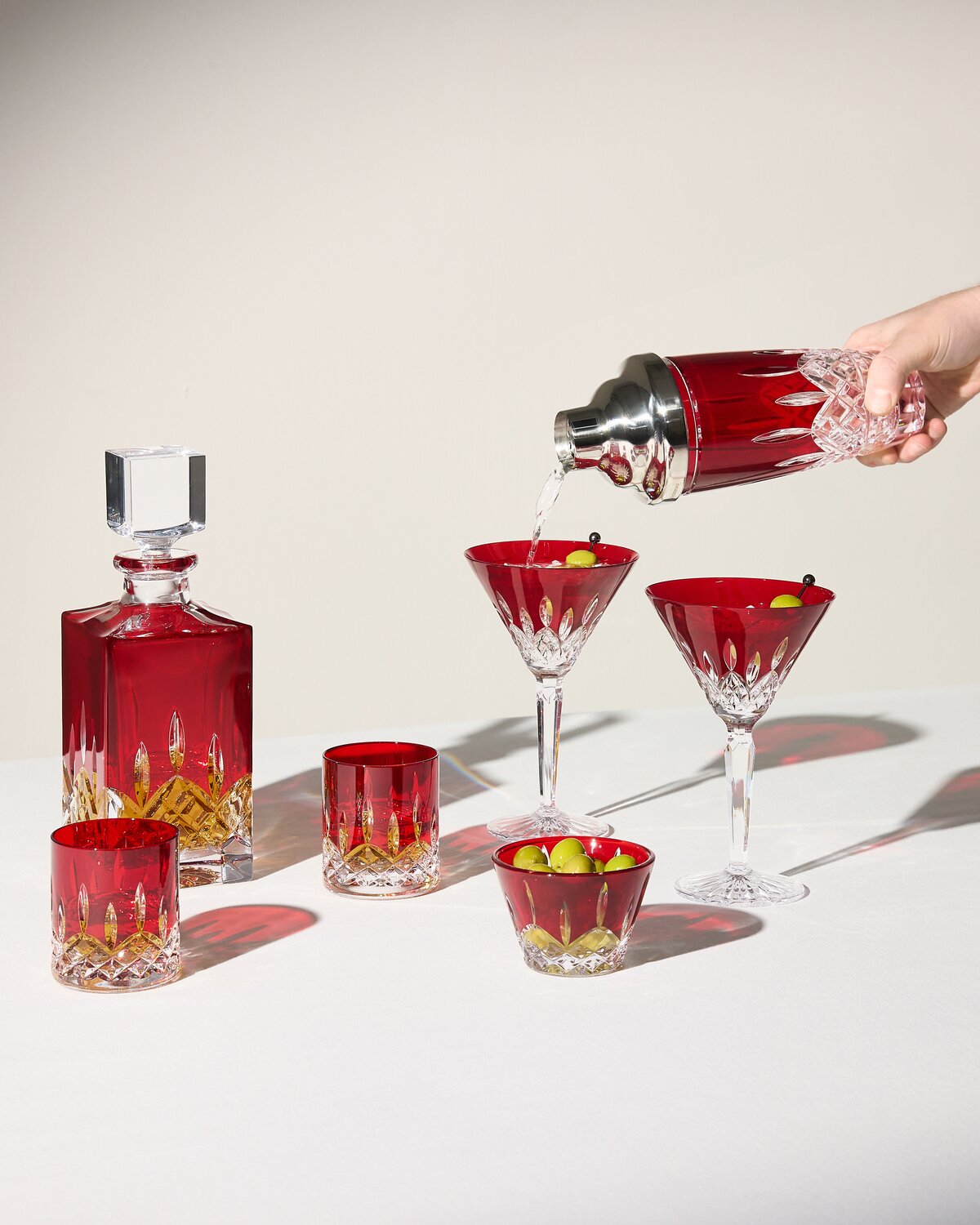 Lismore Red Cocktail Shaker