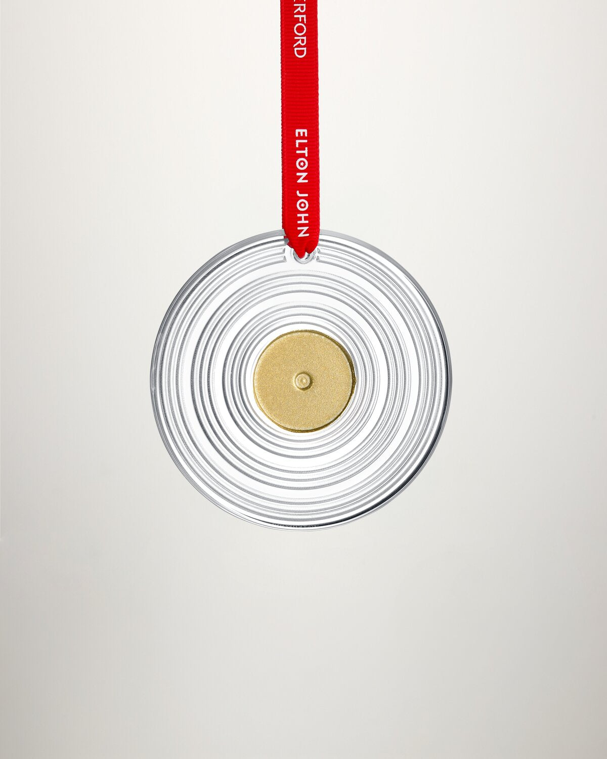 Christmas Elton John Vinyl Record Ornament