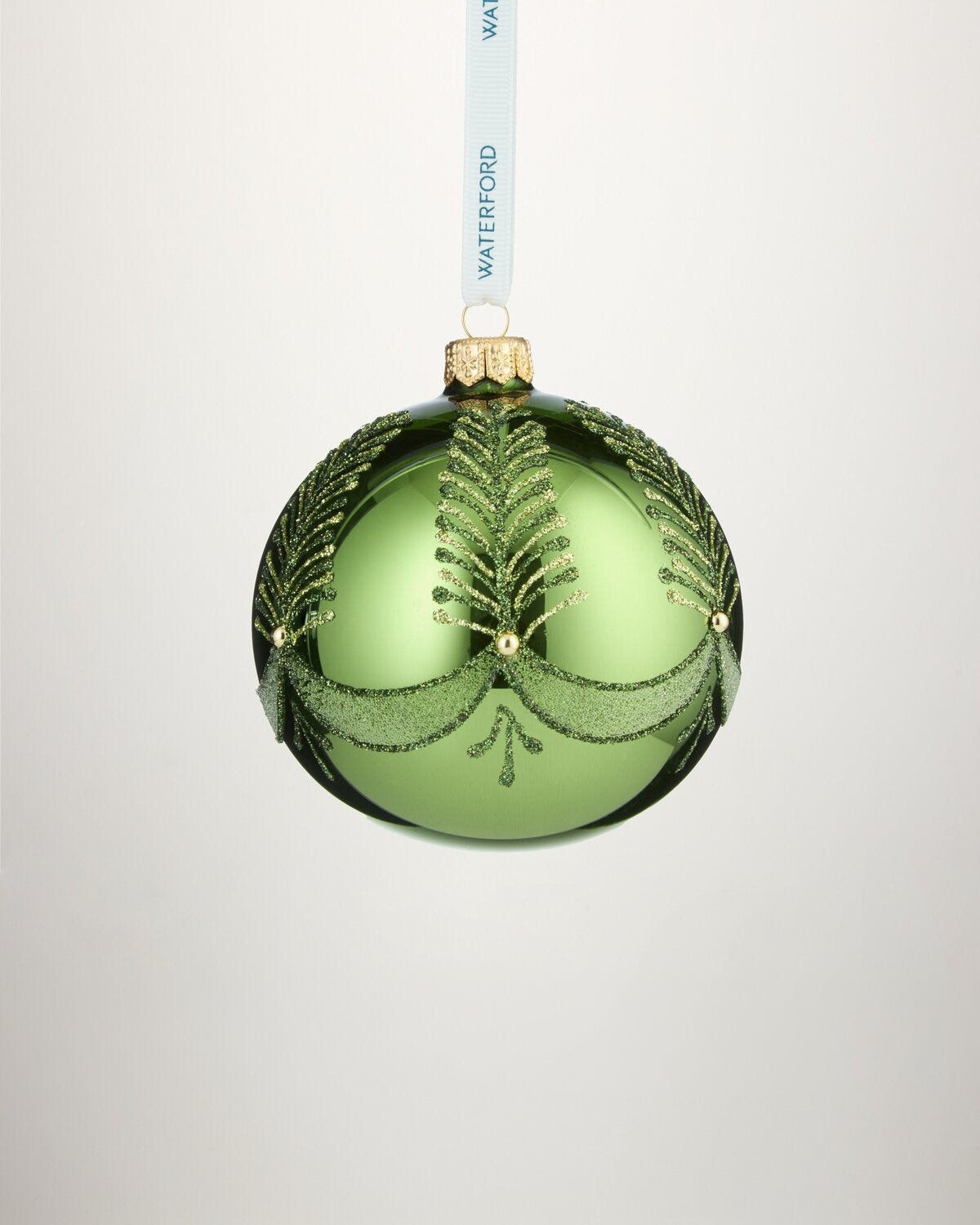 Christmas Holiday Heirlooms Green Bauble Ornament