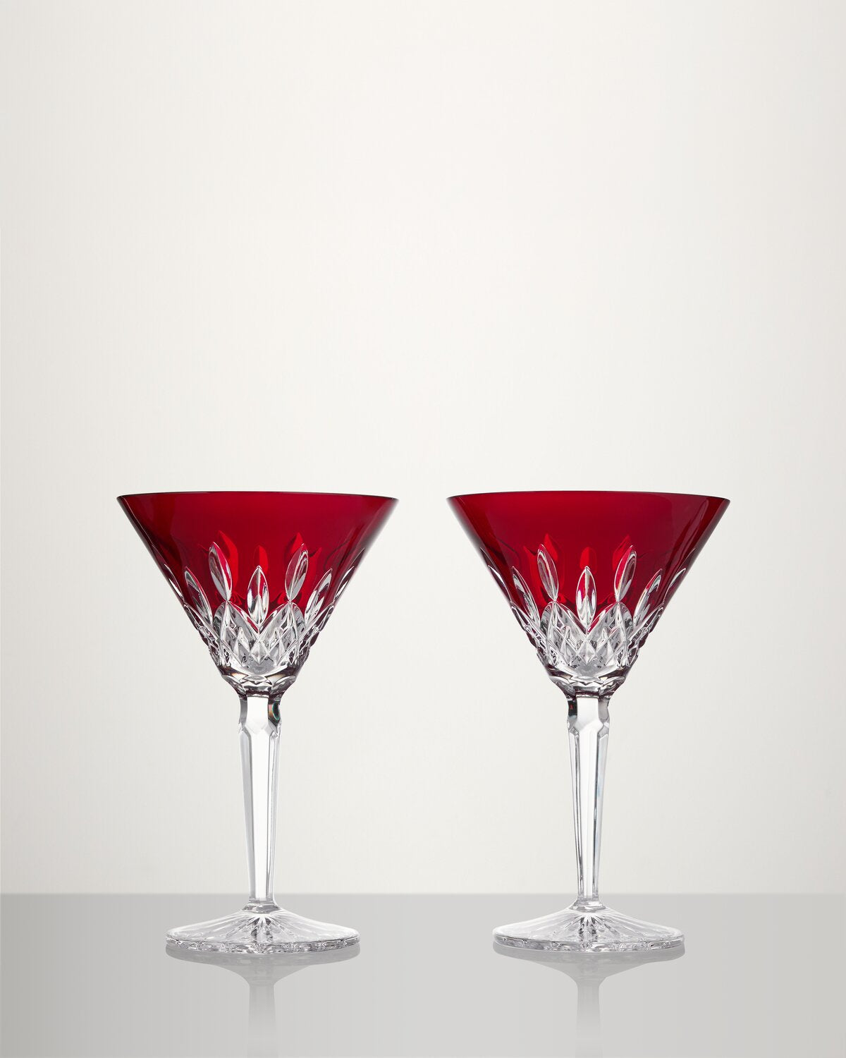 Lismore Red Martini, Set of 2
