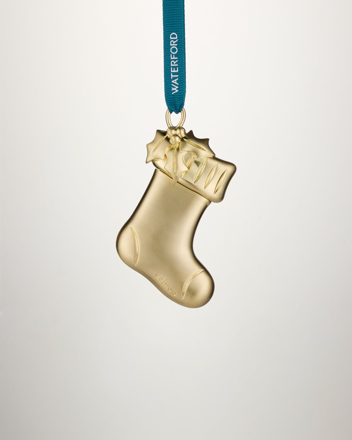 Christmas Stocking Golden Ornament