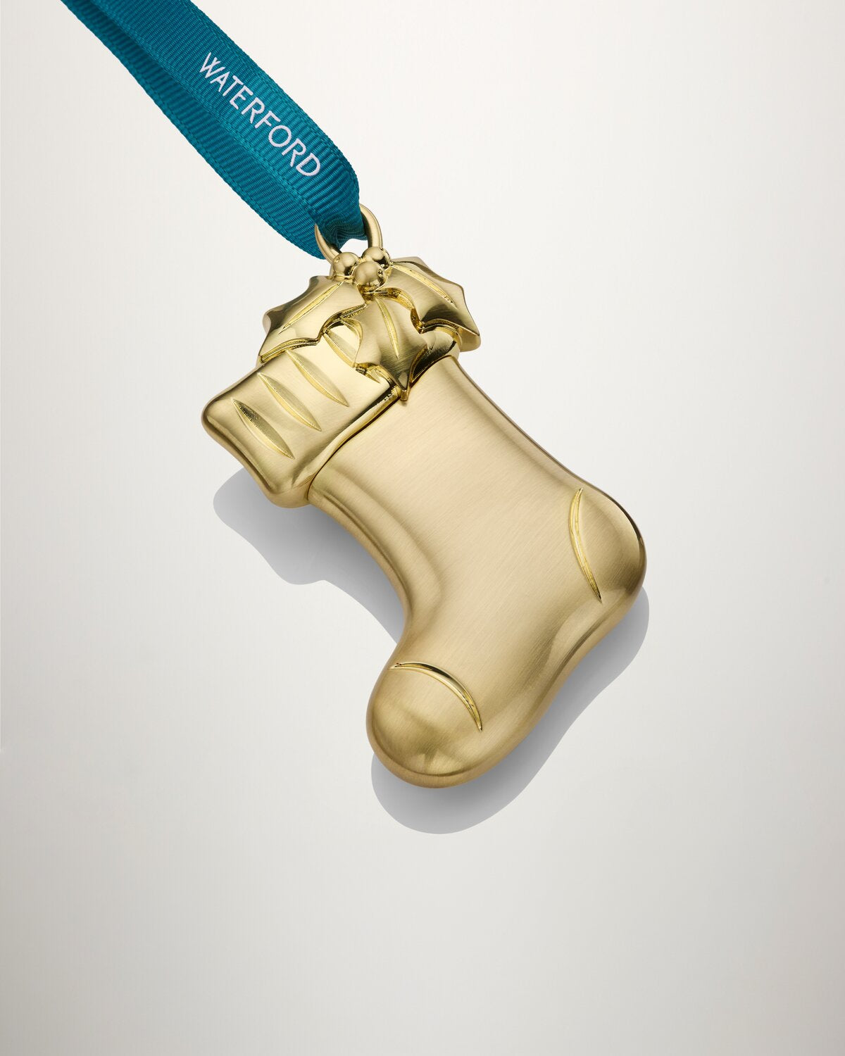 Christmas Stocking Golden Ornament