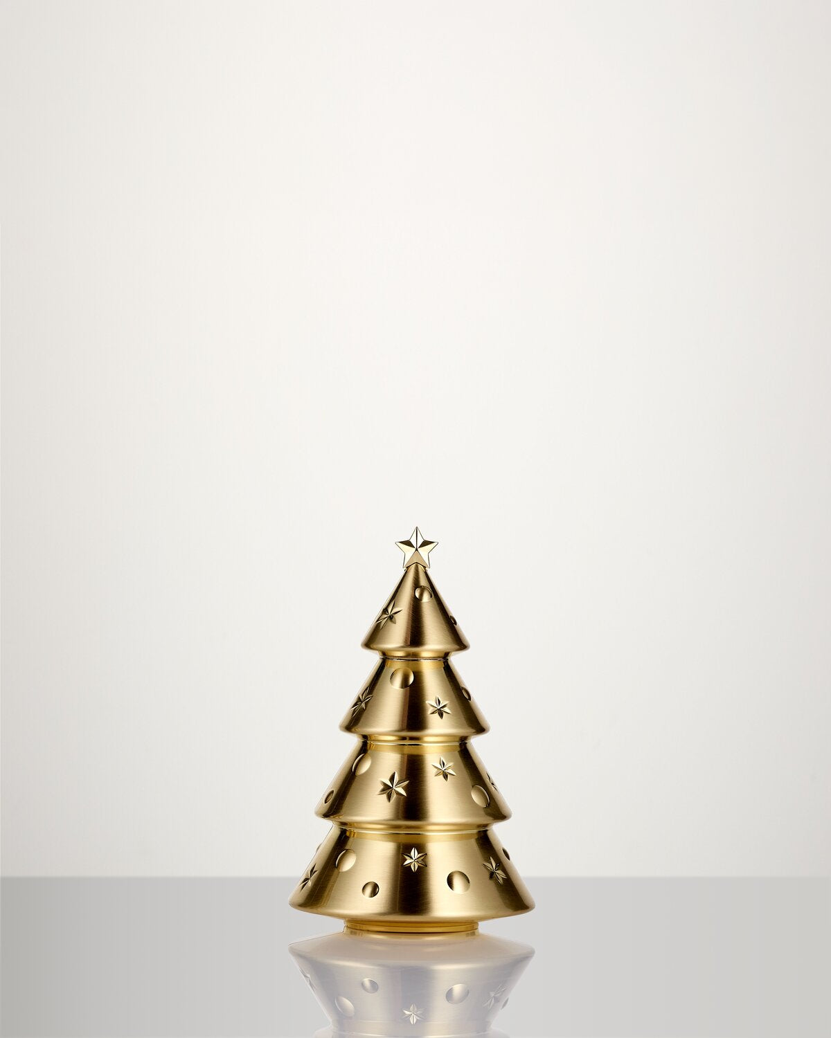 Christmas Standing Tree Golden Ornament Medium