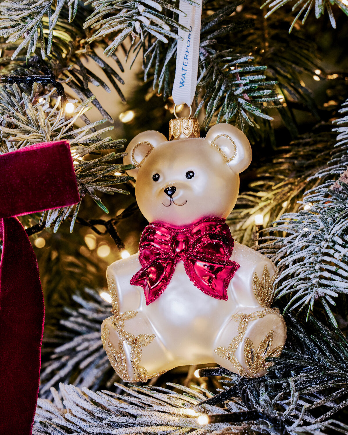 Christmas Holiday Heirlooms Teddy Ornament 2026 | Waterford