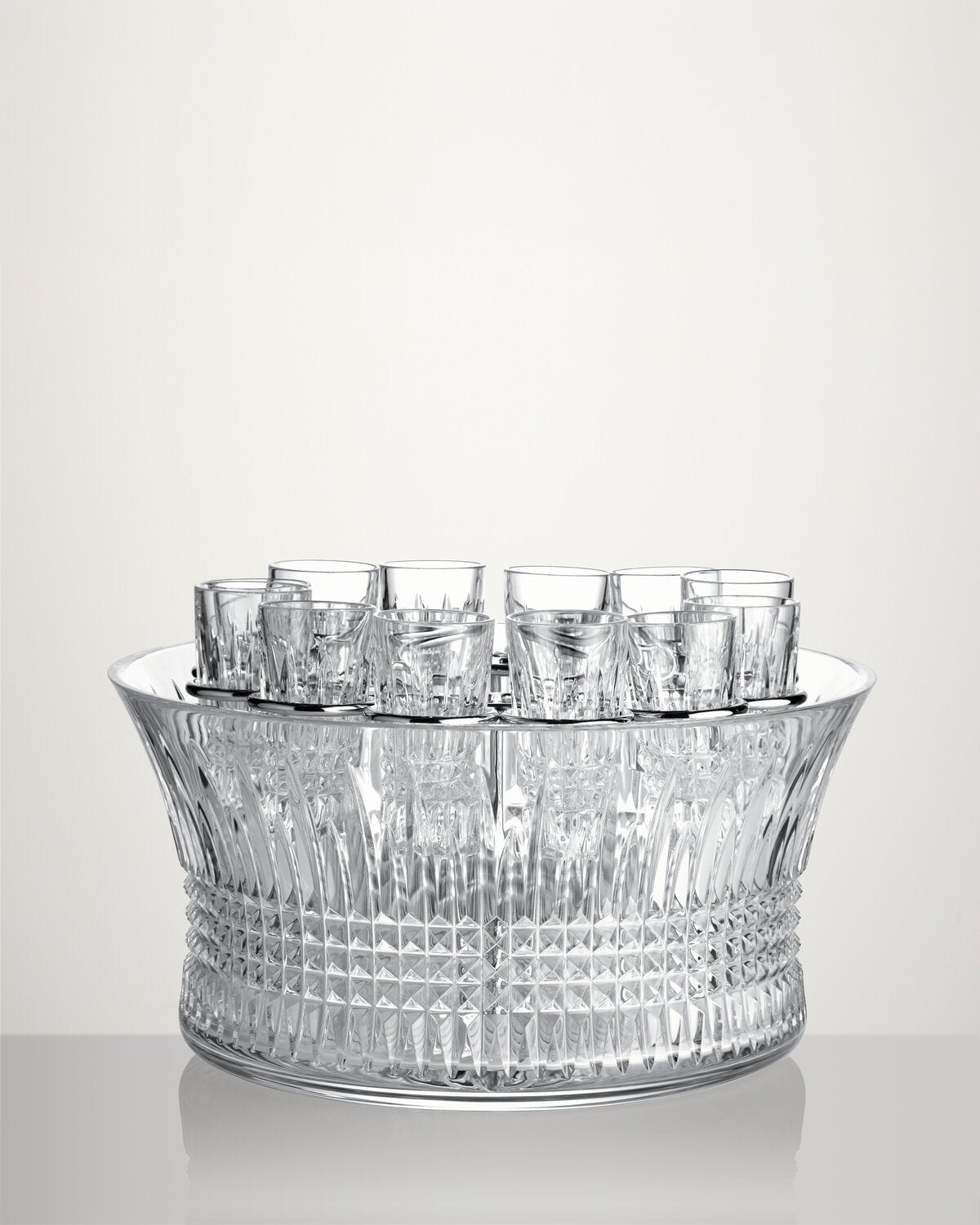 Lismore Diamond Bowl Vodka Chill Set