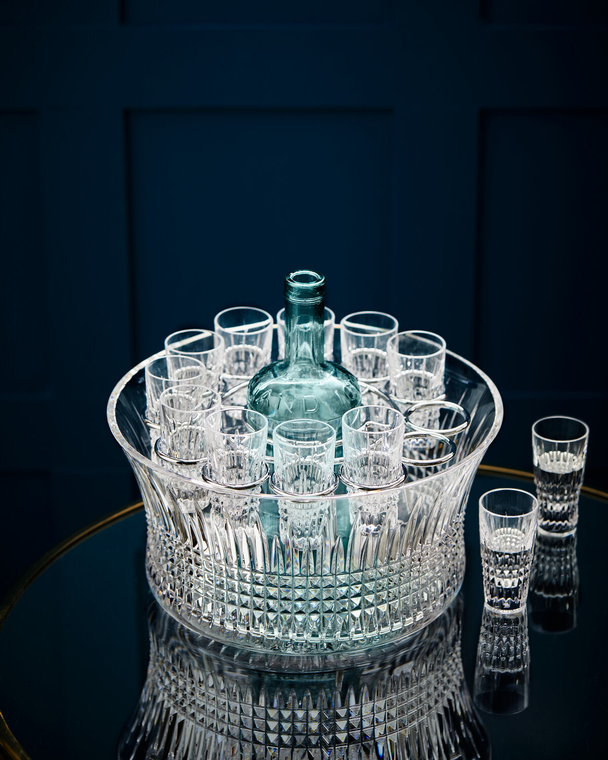 Lismore Diamond Bowl Vodka Chill Set