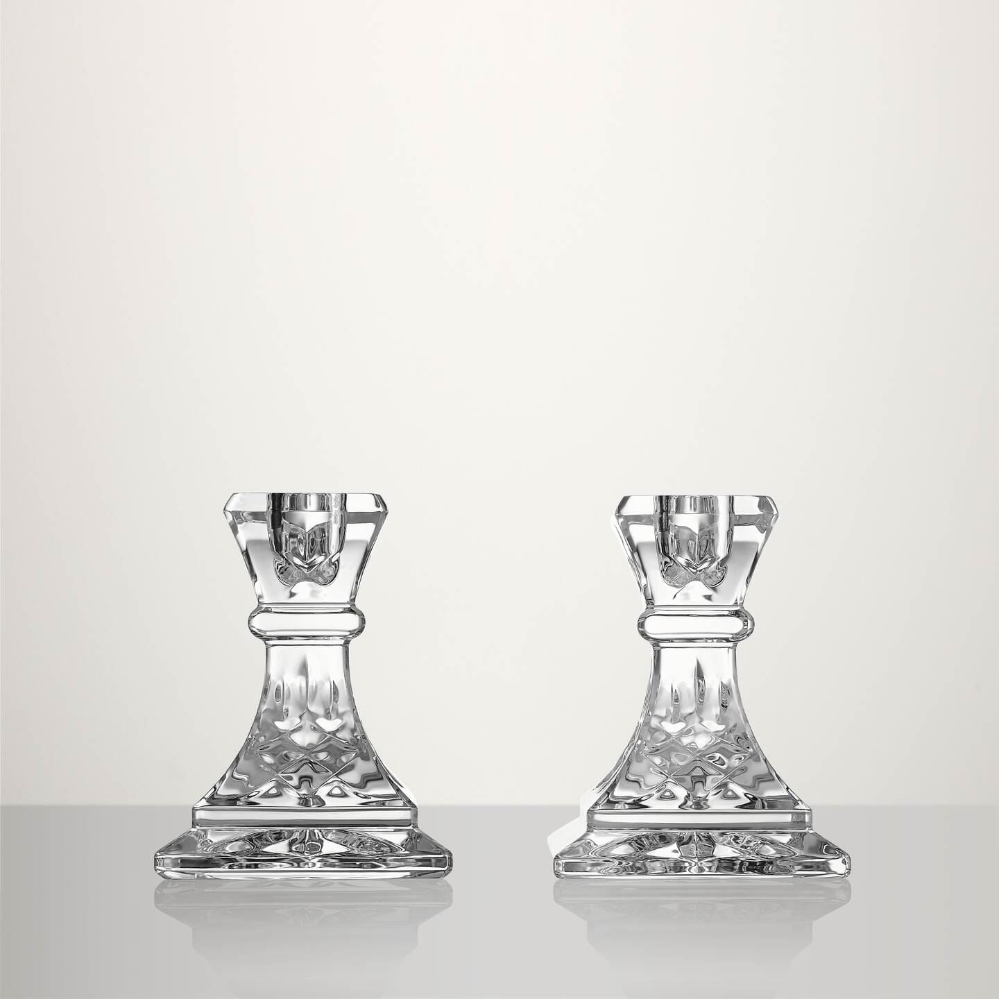 Waterford Waterford Giftology Lismore 10cm Candlestick, Set of 2 Image