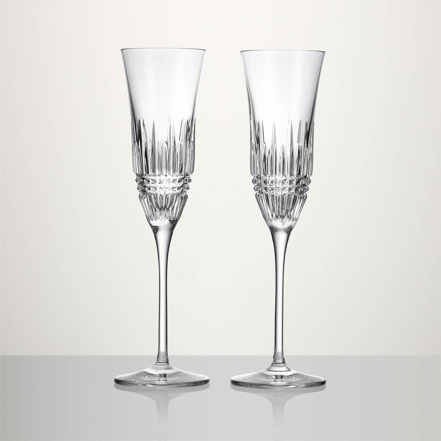 Waterford Waterford Lismore Diamond Essence Flute 8 OZ Set/2 Image