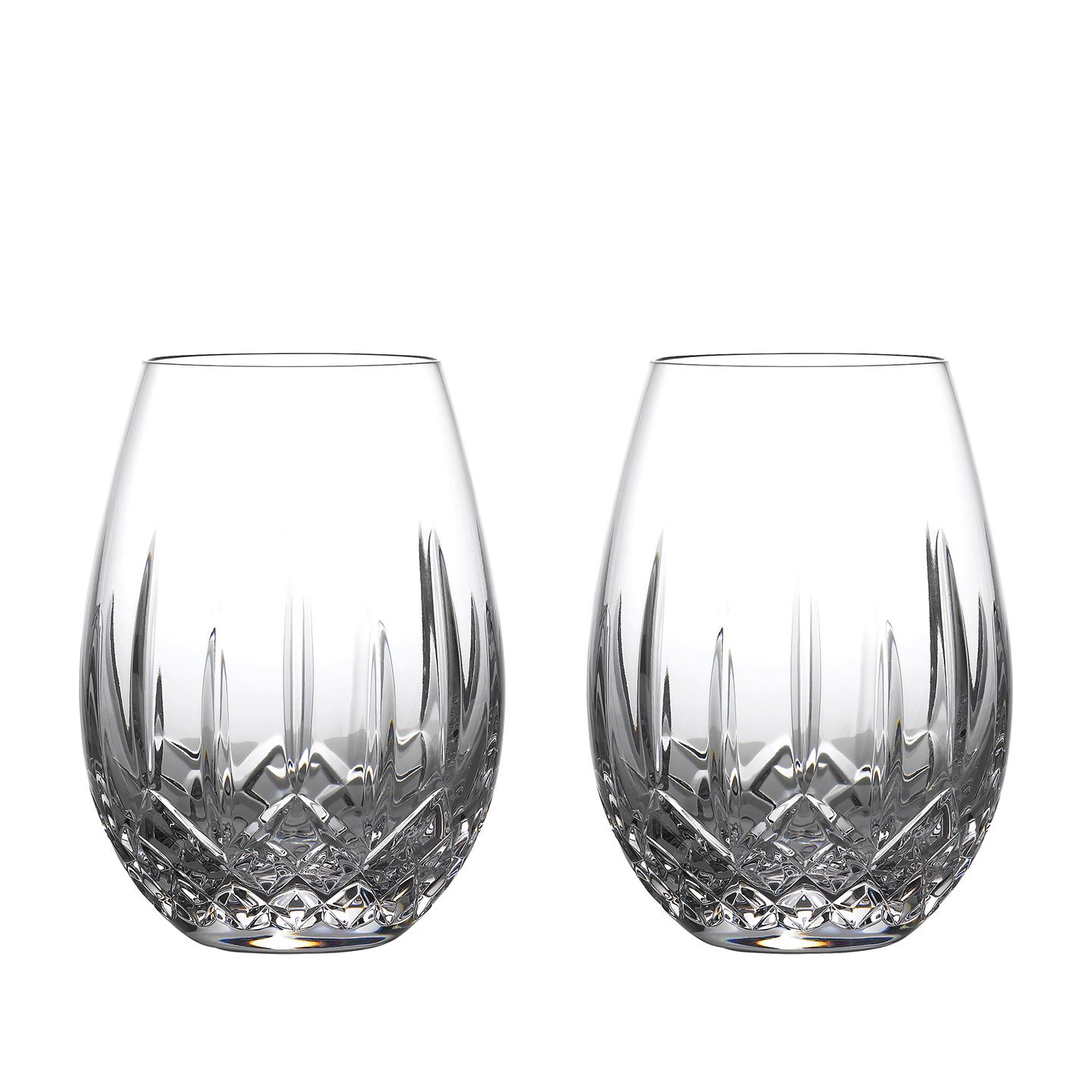 Waterford Waterford Lismore Nouveau Stemless Wine Deep Red 21oz Set/2 Image