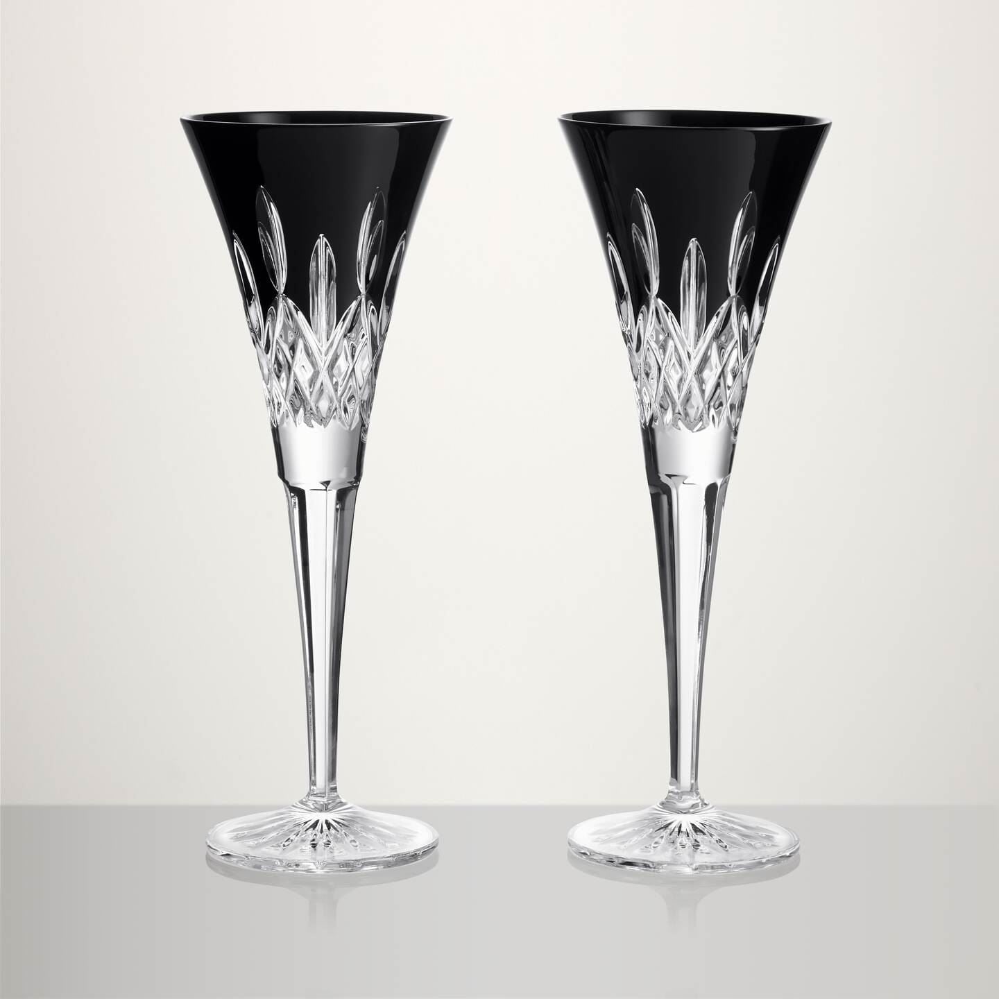 Waterford Waterford Lismore Black Champagne Flute, Set of 2 Image