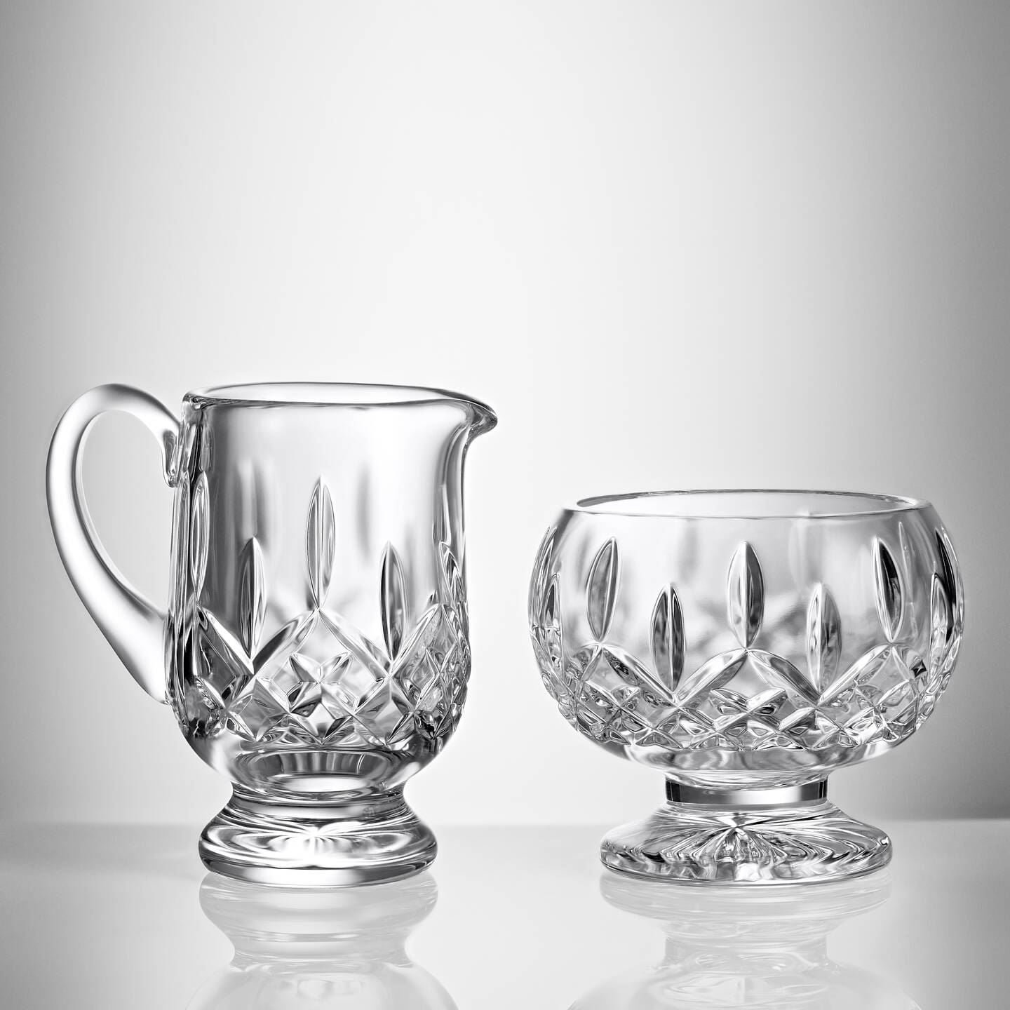 Waterford Waterford Lismore Footed Sugar & Creamer Image