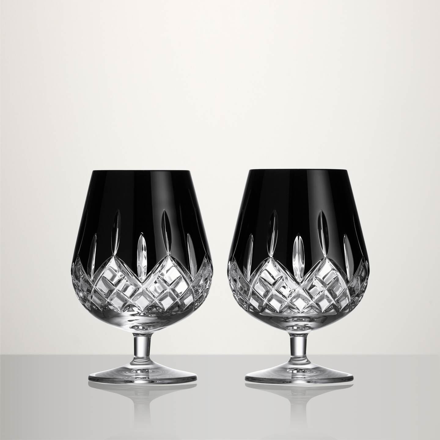 Waterford Waterford Connoisseur Lismore Black Brandy Balloon 17 oz Set of 2 Image