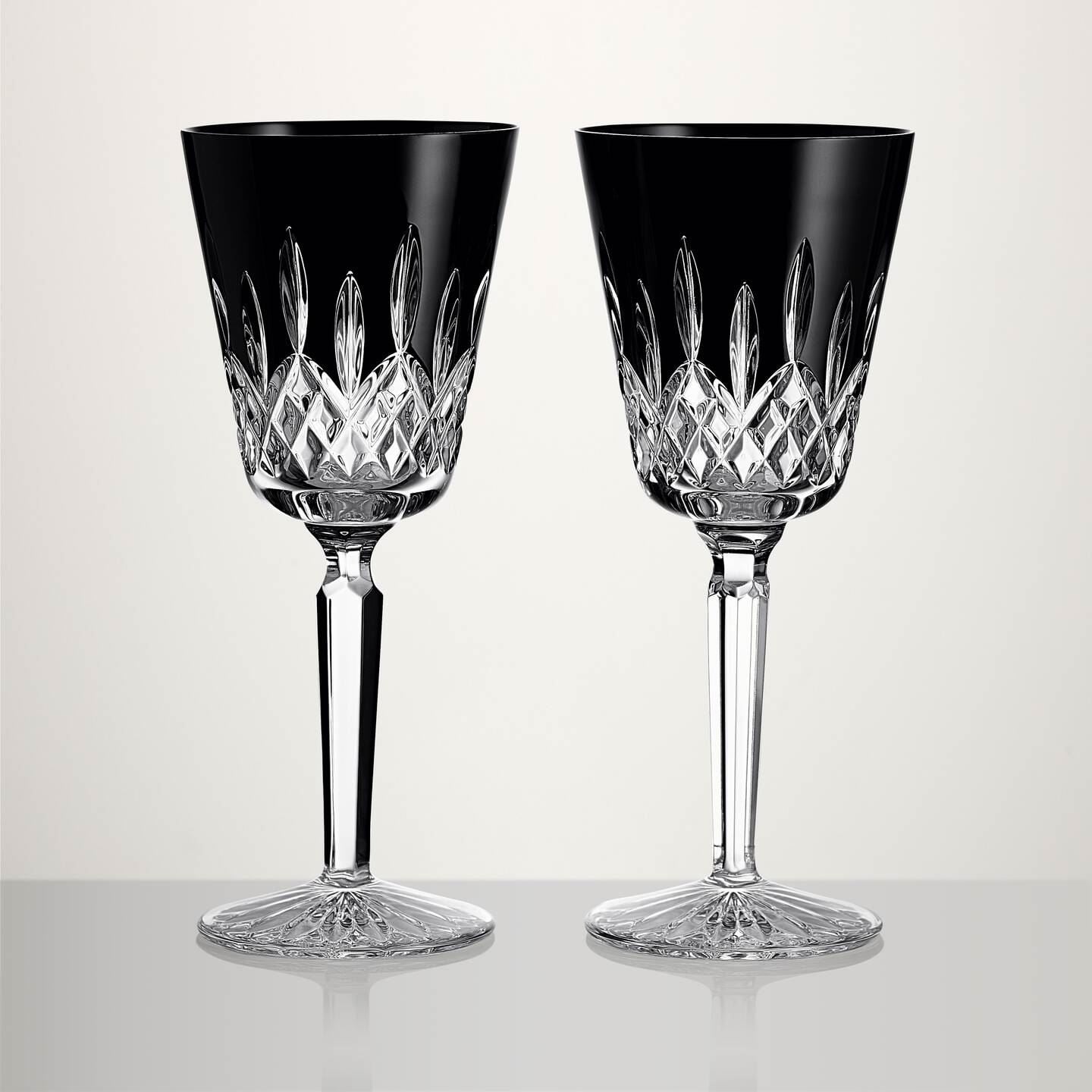 Waterford Waterford Lismore Black Medium Goblet 11.5 oz Pair Image