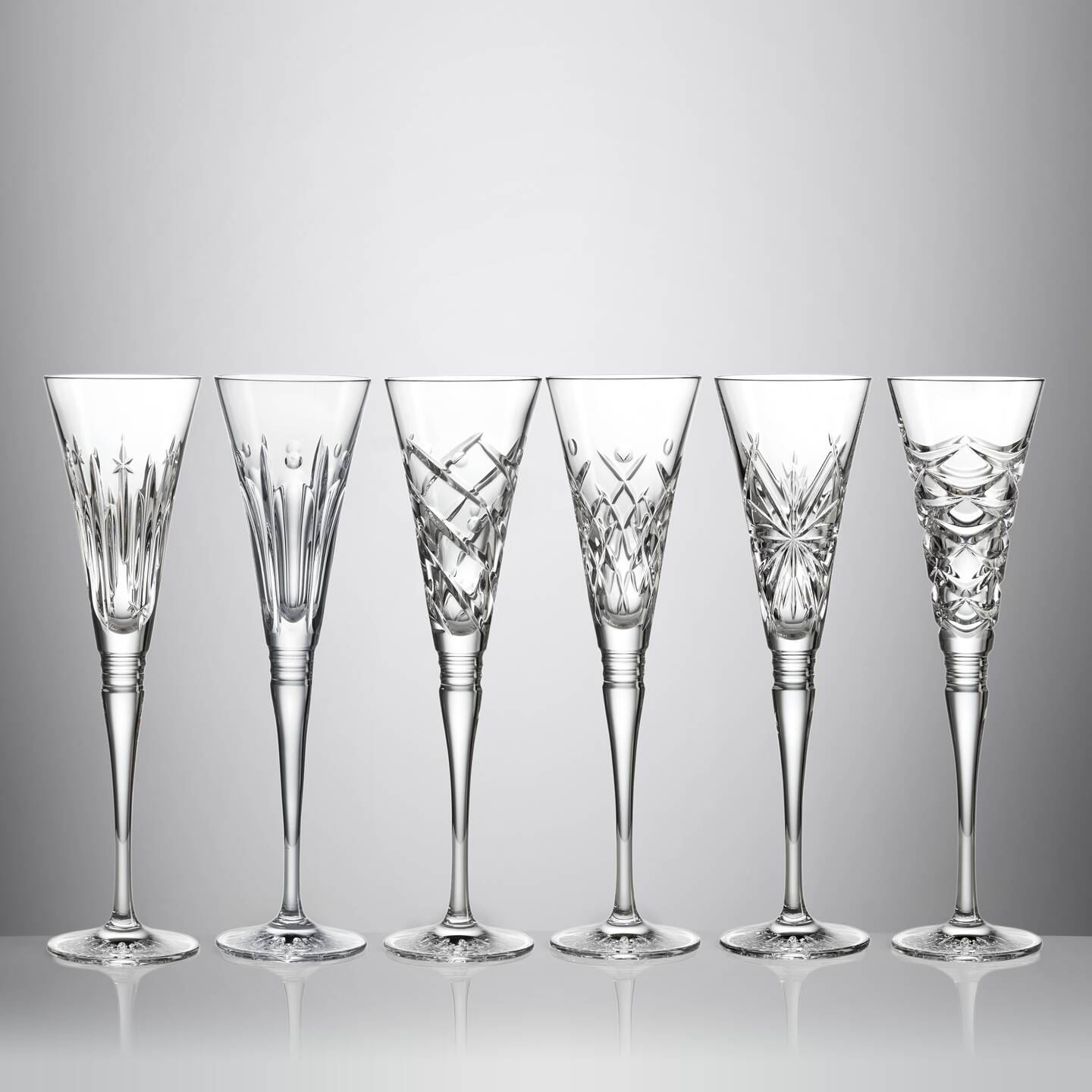 Waterford Waterford Winter Wonders Clear Flutes Set/6 Image