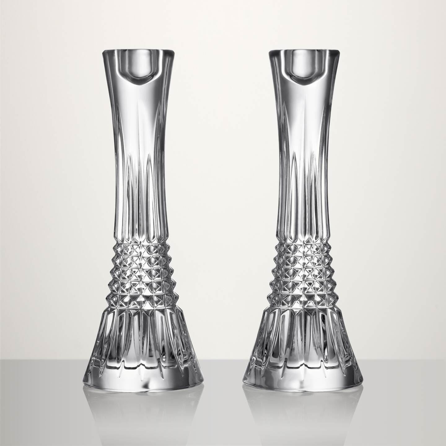 Waterford Waterford Lismore Diamond Candlestick 10″ Set/2 Image