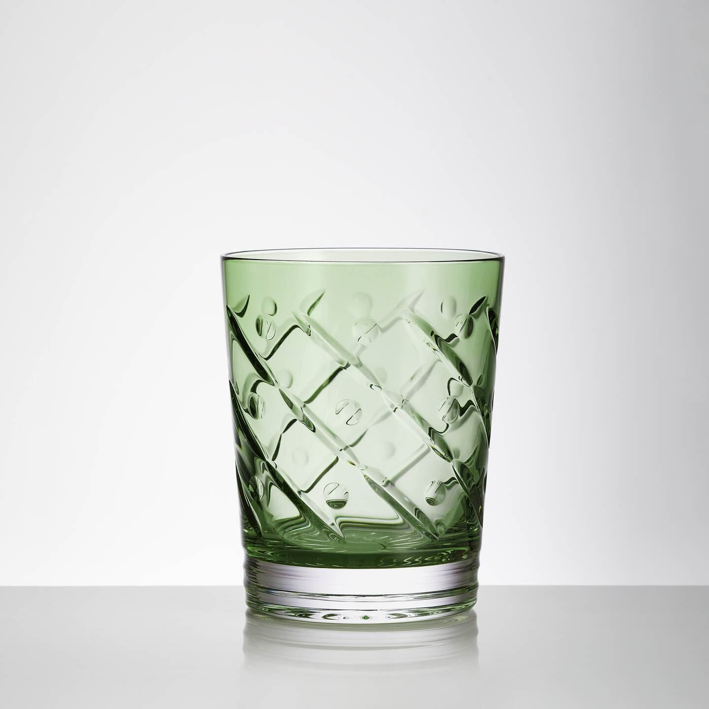 Waterford Waterford Winter Wonders Whiskey Glass Mistletoe Green Image