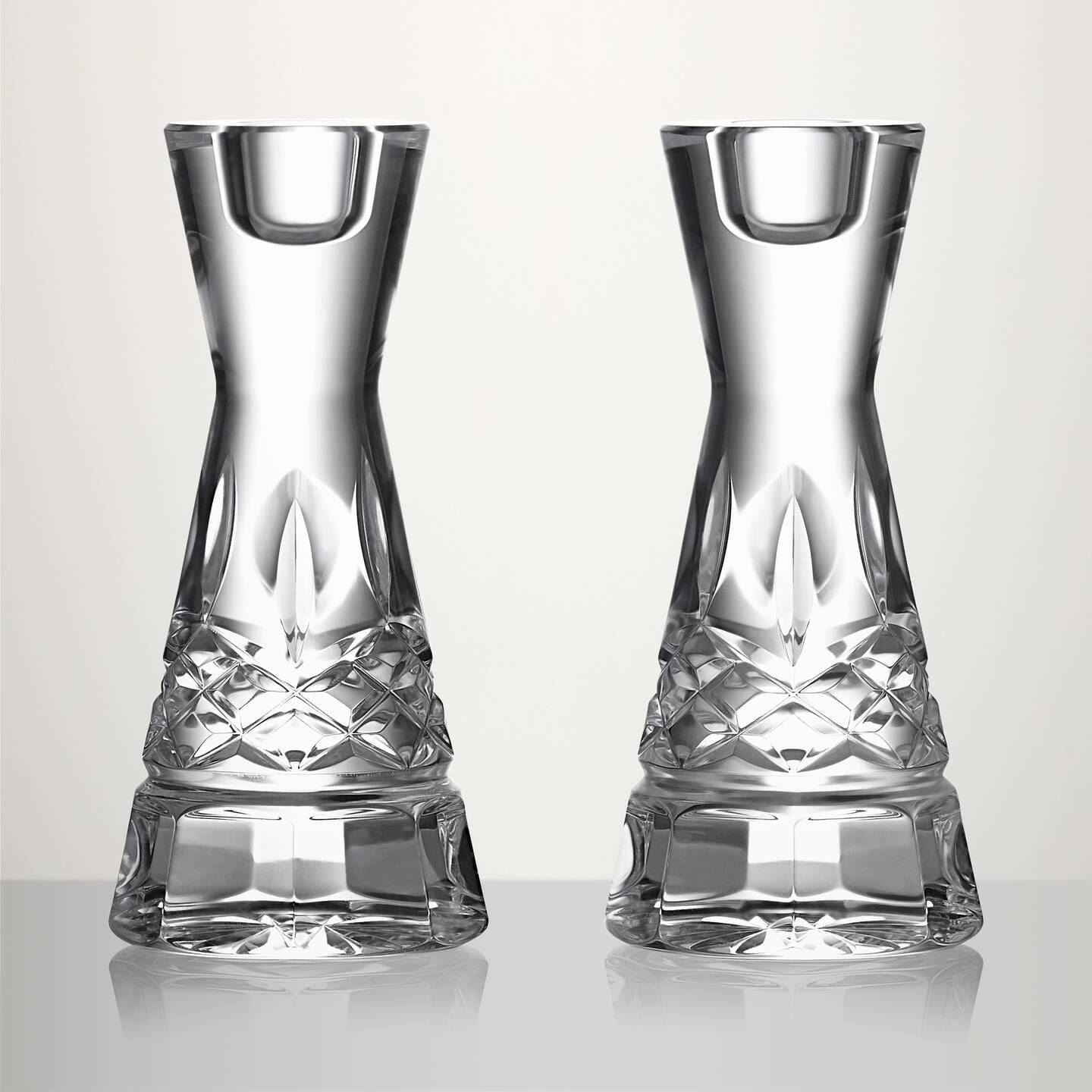 Waterford Waterford Lismore Round Candlestick 15cm, Set of 2 Image