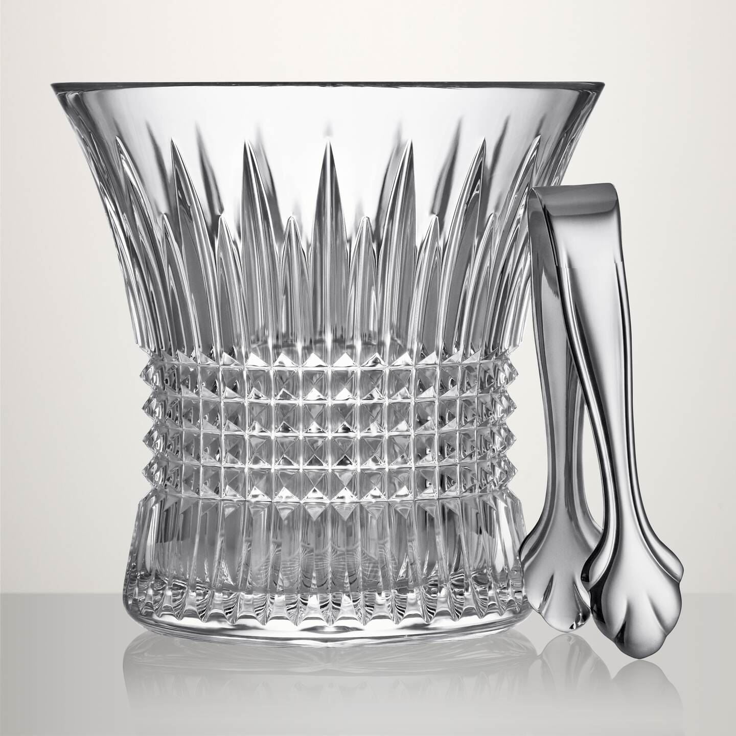 Waterford Waterford Lismore Diamond Ice Bucket With Tongs Image
