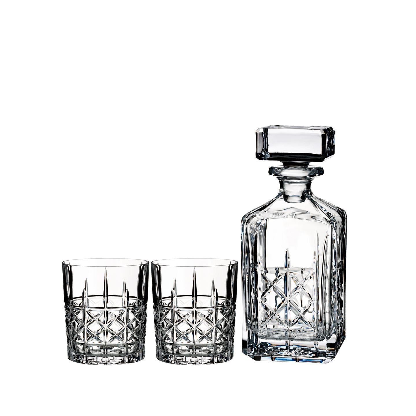Waterford Marquis Brady Double Old Fashioned Pair with Decanter Image
